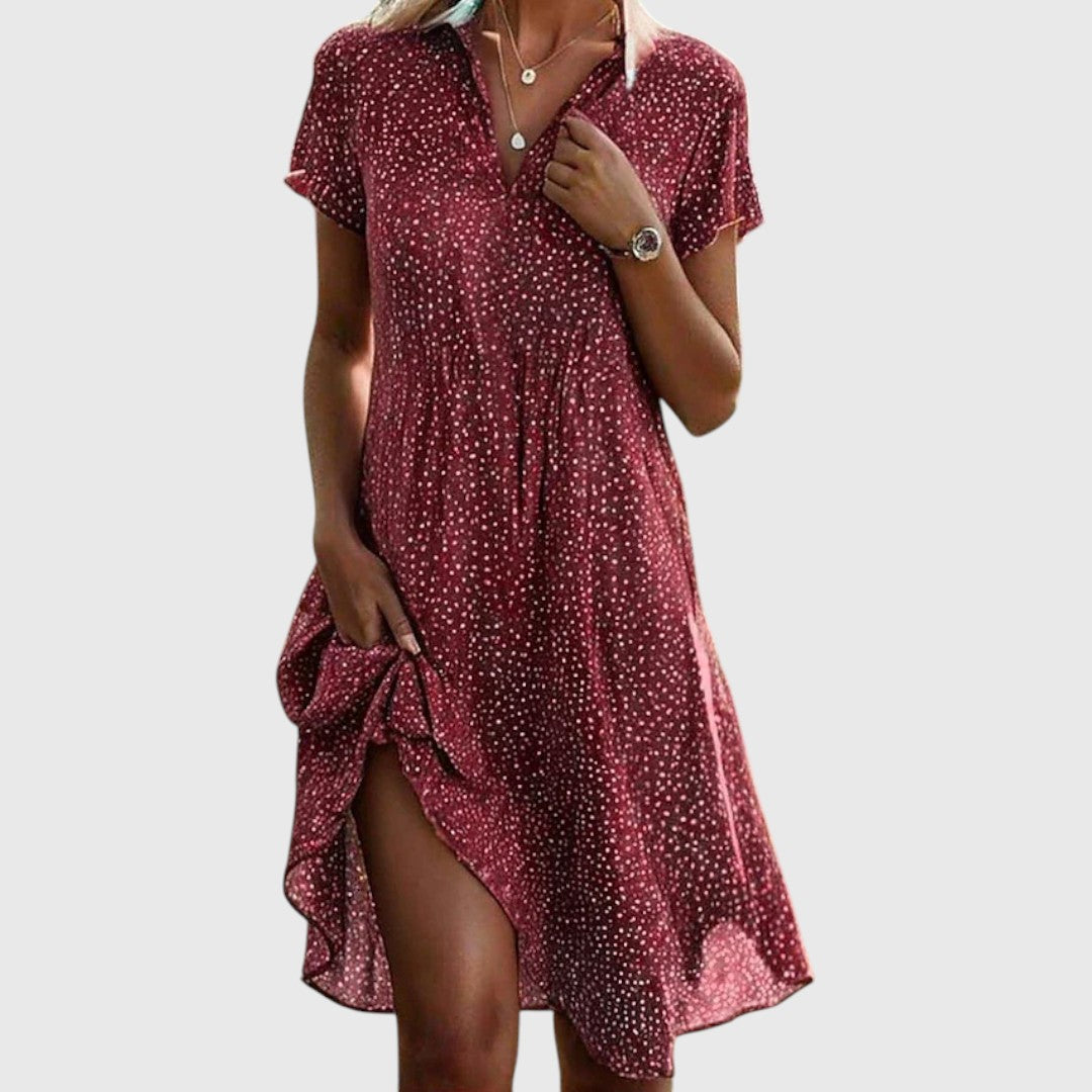 Valmere™ | Graceful Bloom Midi Dress